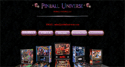 Desktop Screenshot of pinballuniverse.com